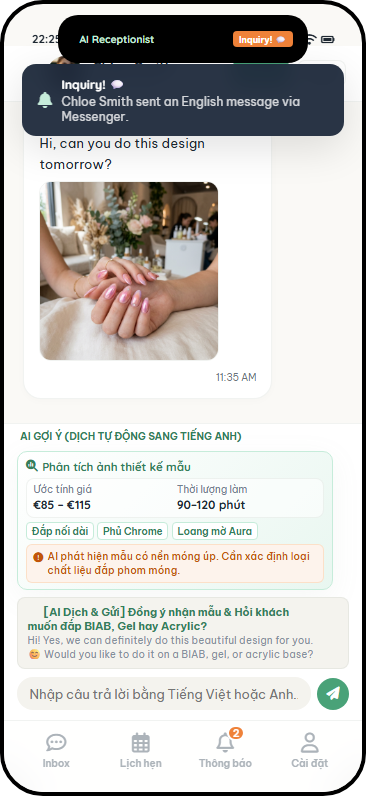 Nonla AI Chat Assistant Interface